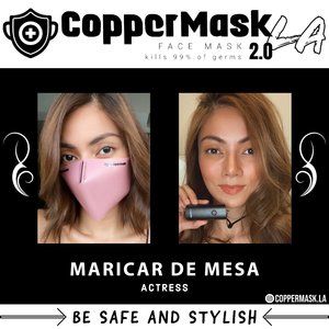 CopperMask 2.0 Face Mask Light Pink
